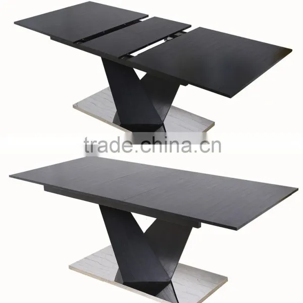 Modern Home Furniture MDF Extension Dining Table Wooden Table photo-6