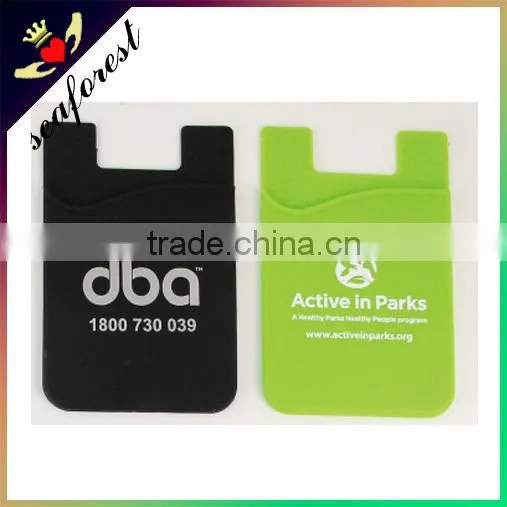 3m Adhesive Sticker Silicone Smart Wallet,silicone Card Holder for Cell Phone photo-2