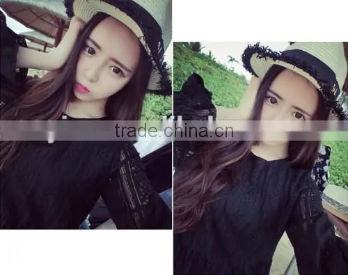 2016 High Quality Handmade Straw Hats Sun Hat Summer Hot Sale Original Beach Hats for Women photo-3