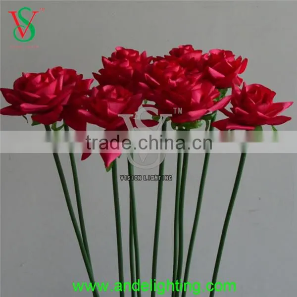 Lighted Red Rose Led Flower Light photo-2