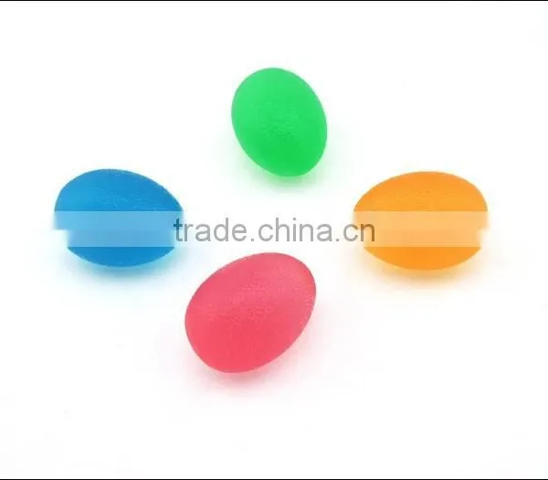 Silicone Grip Hand Finger Massage Decompression Ball Transparent Egg-shaped Vent Ball photo-2