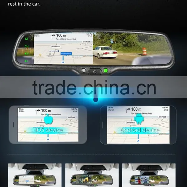 GERMID New Product 4.3 Inch Ultra-High Brightness Rear View Mirror Monitor With MIRROR LINK And Information Synchronization photo-6