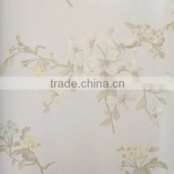 Non Woven Hot Sale Flower Garden Artificial Wallpaper photo-3