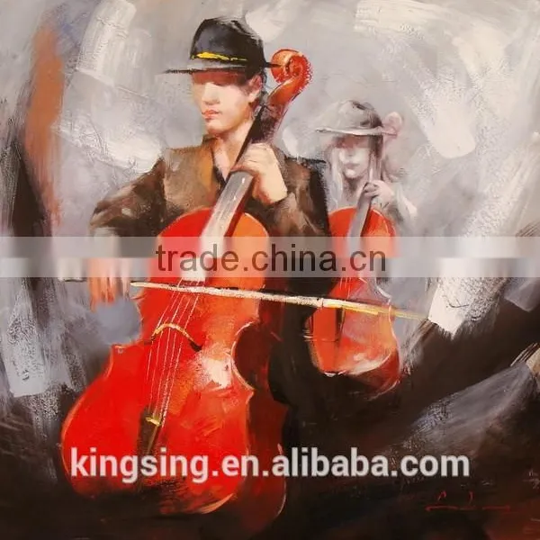 Hotsale Designs Abstract Music People Oil Painting HT 164-A photo-2