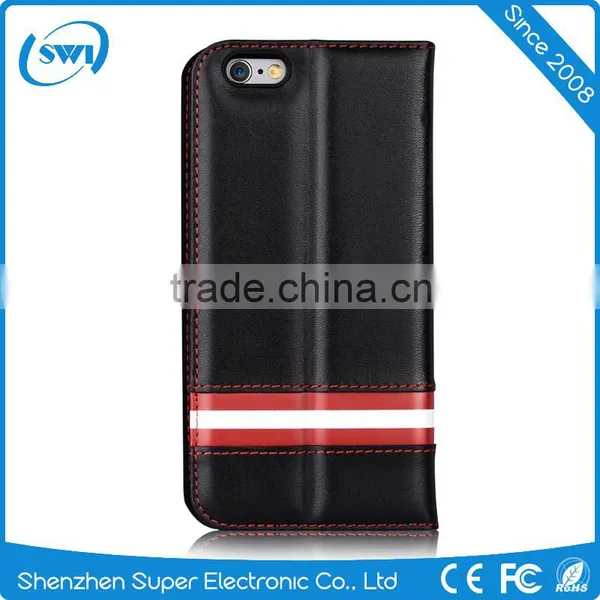 New Flip Card Pocket Genuine Leather Wallet Phone Case Cover Skin For IPhone 6 6S 6 Plus photo-3