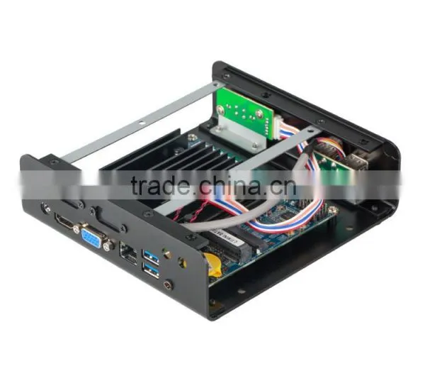 Fanless Mini pc 12v Windows xp Linux Intel Quad Core Processor Itx Motherboard With HDMI VGA COM photo-3