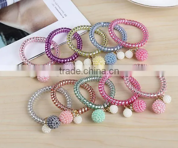 New Style Fine Elastic Hair Band With Ball photo-3