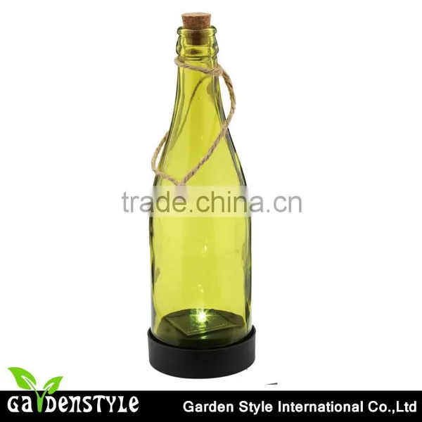 Light Lighting, Green Light Solar Bottle Glass, Patio Lamp Hanging Garden Light Solar photo-2