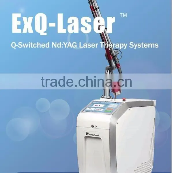 Professional Germany Laser Tan Removal Machine/skin Type Mongolian Spots Removal Vertical Nd Yag Laser Hair Removal Machine Q Switched Nd Yag Laser Tattoo Removal Machine photo-2