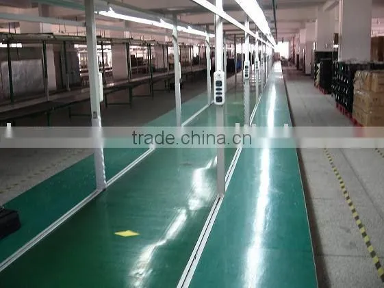industrial assembly line with table
