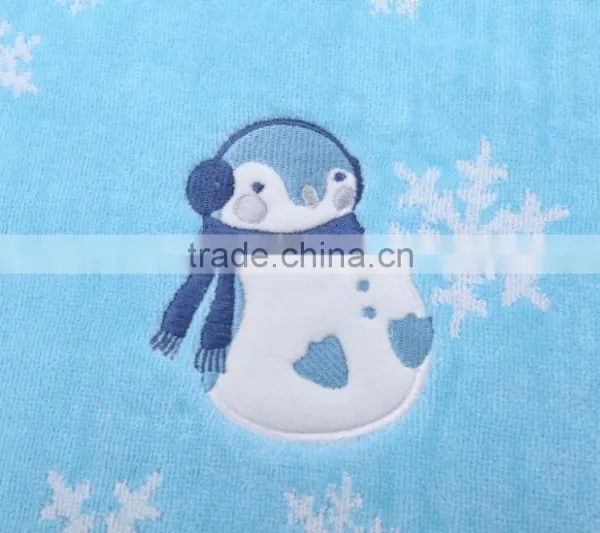 Cotton Embroidery Santa Bath Towel Set photo-2