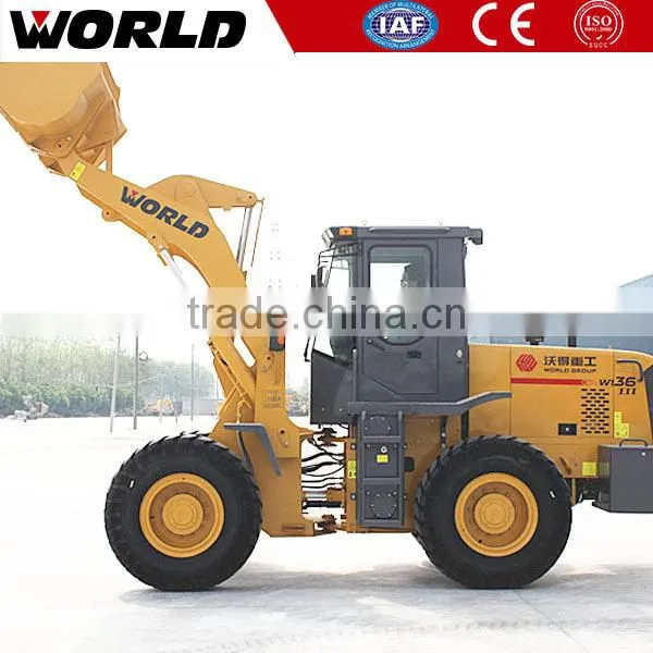 World Brand 3Ton China Mini Wheel Loader With 1.8m3 Bucket Capacity