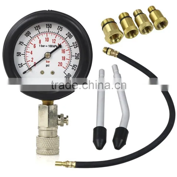 Petrol Engine Compression Tester Kit Set For Automotives and Motorcycles photo-5
