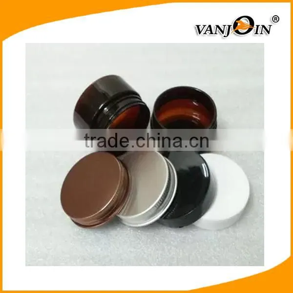 PET Jar 50g 100g 150g 250g Amber Plastic Jar With Metal Lid for Sale photo-4