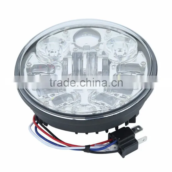 Black&Chrome 5-3/4'' 5.75" Daymaker Projector Headlight For CVO Dyna Fat Street Bob photo-3