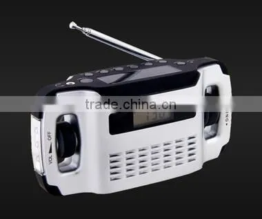 Hight Quality Low Price Crank Hand Solar Powered Radio AM/FM photo-3