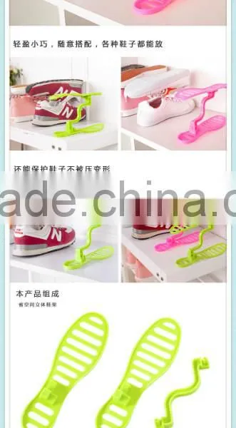 Fashion Design BPA Free Plastic Shoe Shelf photo-3