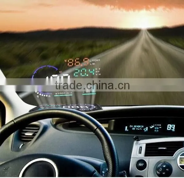 2016 New 5.5" Screen A8 Auto Car HUD Head Up Display KM/h & MPH Overspeed Warning Alarm System Car Speed Head UP LED Display photo-6