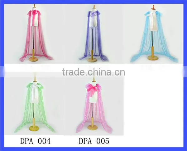 New Arrival Candy Color Snowflake Custom Cutting Baby Girl Evening Dress Cape