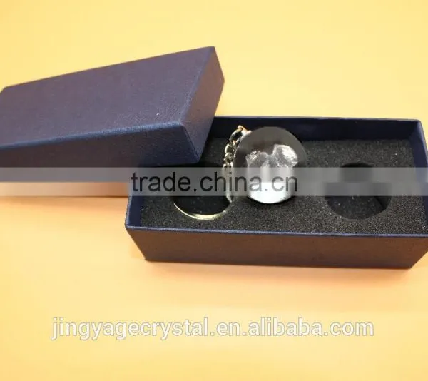 Crystal Sphere Keychain Ball With3D Engraving photo-3