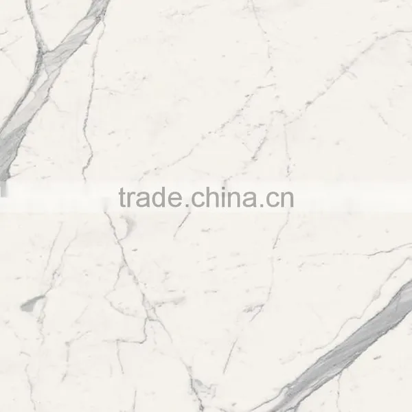 Inexpensive High Gloss Natural Stone White China Marble Tile photo-2