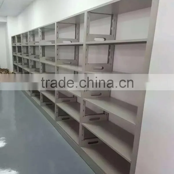 Popular 6 Layers School Library Furniture Steel Book Store Shelves/Double Side Bookshelf photo-3