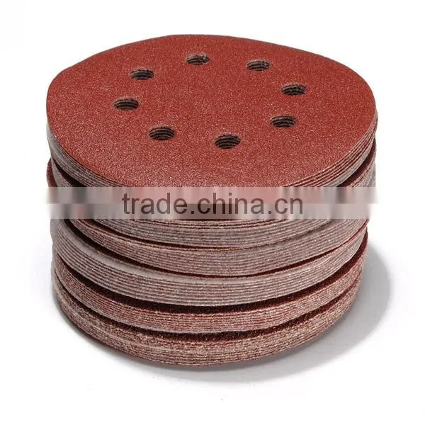 125MM Sander 40 60 80 100 120G Grit Sanding Sheets Sand Paper Discs photo-2