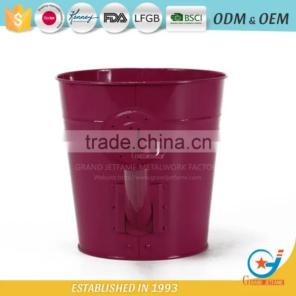 8 Inch Pots and Containers for Plants Outdoor Metal Outside Plant Pots photo-3