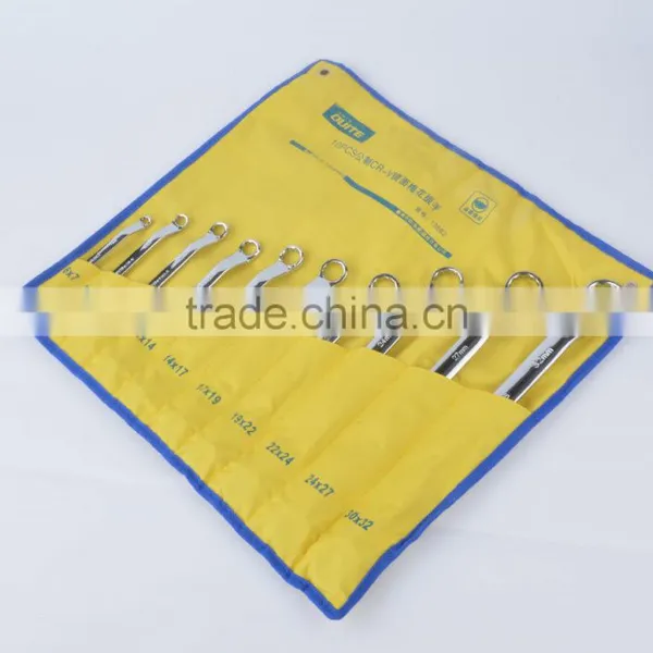 10pcs Mirror Surface Double Offset Ring Wrench Set,10pcs Anti-rust Spaner Wrench Ring Set ,10 Pcs Double Ring Wrench Set photo-5