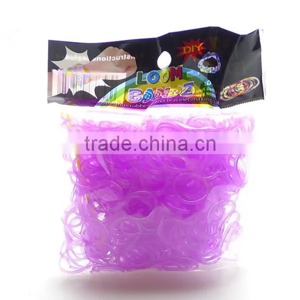 DIY LOOM BANDS BRACELET MAKING KIT INCLUDES 300 Colorful RUBBER BANDS LOOM CLIPS photo-5