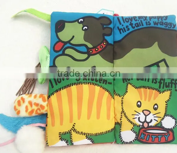 Development Toys Baby Kids Toddler Intelligence Educational Pets Tails Cloth Book Girl Boy photo-4