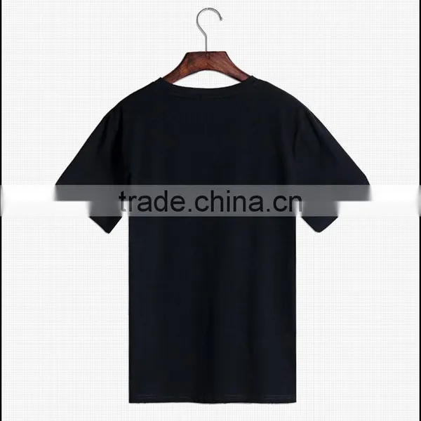 Manufacturer Custom Cotton Blank Mens Round Neck T-shirt photo-3