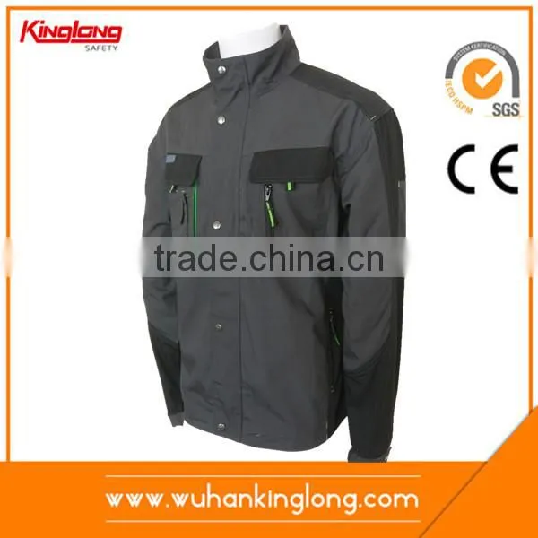 100%Cotton Twill Jackets Khaki and Black Workwear Clothing photo-6