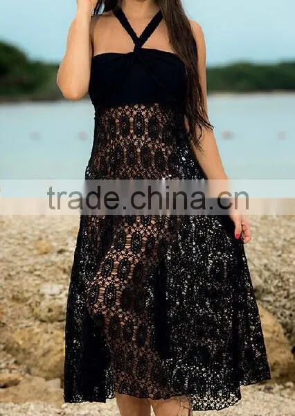 EY0004A OEM Girls Beautiful Beach Wear Sexy Lace Skirt Latest Long Skirt Design photo-2