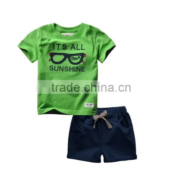 Wholesale Cool Fashion Sports Style Baby Boy Clothing Sets for Summer photo-2