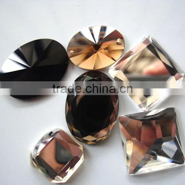 Crystal Beads Glass Beads Shiny Beads With Holes or Without Holes photo-2
