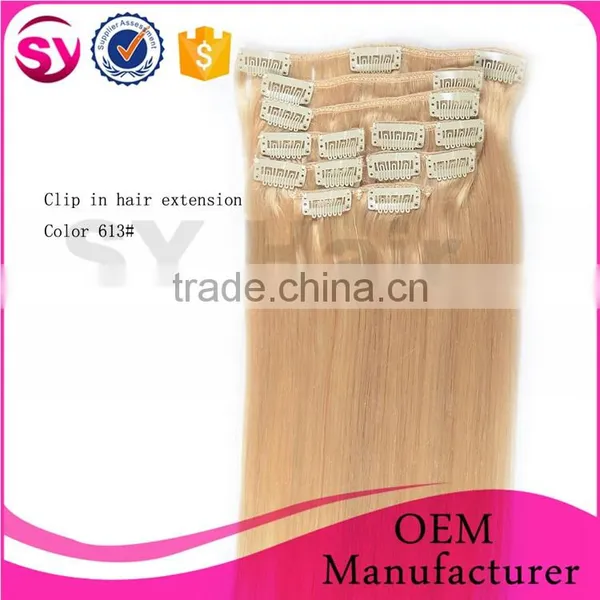 Clip In Human Hair Extensions, 16 18 20 Inch Hair Extensions Clip In photo-6