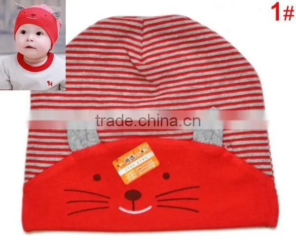 Cute Cartoon Cat 100%cotton Baby Children Hat photo-2