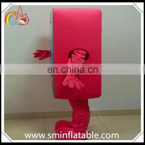 Colourful Mobile Phone Mascot Costume, Adult Fur Moving Costume photo-6