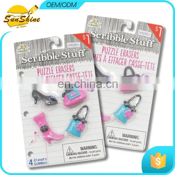 cute shaped eraser for girls