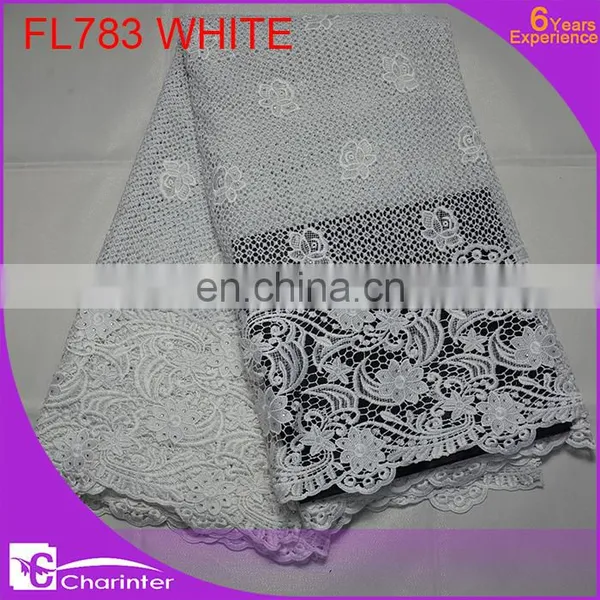 Free Shipping African Crochet Lace Fabric Guipure Lace Fabric photo-3