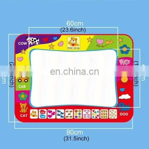Dropshipping Children Rainbow Color Magic Doodle Water Drawing Mat With 2 Pen, Size: 80cm x 60cm photo-4