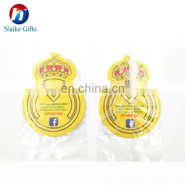 2017 Advertising Custom Logo Printed Bulk Car Air Fresheners photo-2