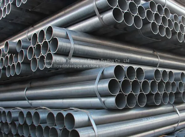 Black Carbon Welded Steel Pipe ERW Steel Pipe Welded Furniture Pipe