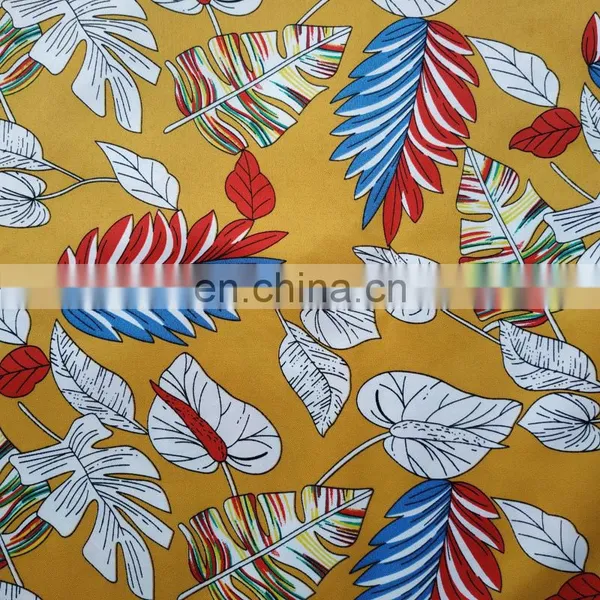Customized 100% Polyester Twill Peach Skin Printed Fabric Wholesale photo-3
