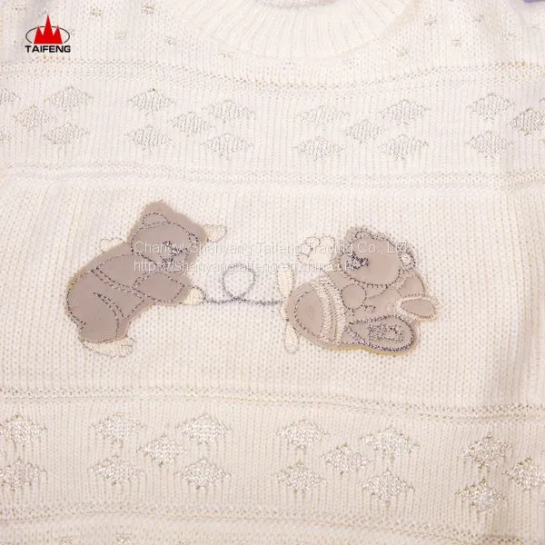 100%cotton Clothing Set Baby V-neck Sweater Baby Sweater Coat Autumn and Winter Baby Knitted Sweater photo-5