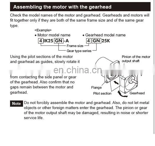Japan Gear Head Motor 5GU30KB Mini Motor In Stock With High Quality photo-4
