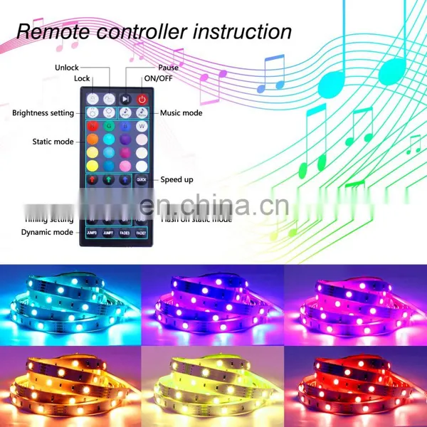 Smart Remote Controller Led Strip Light FPC TV Backlight Strip Light RGB 5 Meter Strip Light photo-6