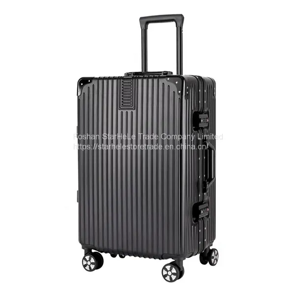 Suitcase Student 26 Inch Aluminum Frame Trolley Case 24 Inch Password Boarding Case