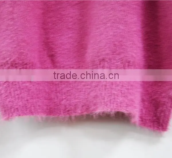 Pink Roll Neck Knitted Mink Hair Sweater for Girls photo-2